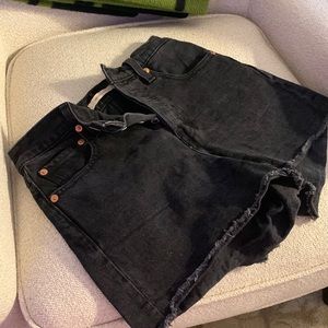 Levi’s Black Denim shorts